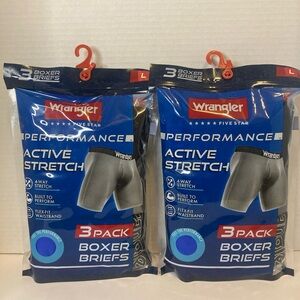X2 Wrangler Performance Active Stretch 3 Pack Boxer Briefs Men's large Underwear